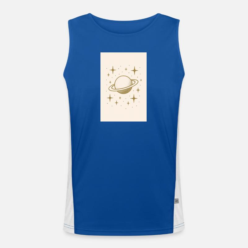 Stern Funktionelles Kontrast-Tank Top für Männer 