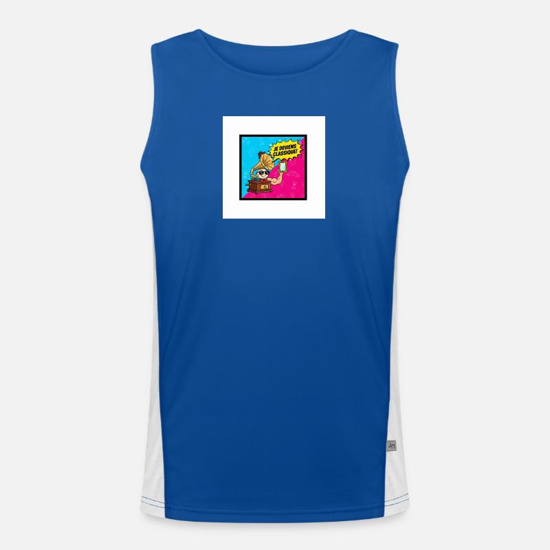 Ich werde zum klassischen Pop-Retro Funktionelles Kontrast-Tank Top für Männer 