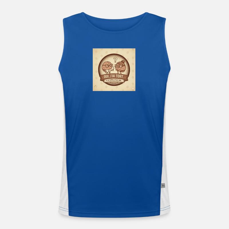 I'm Wrong - Duo Brain Men's Functional Contrast Tank Top 