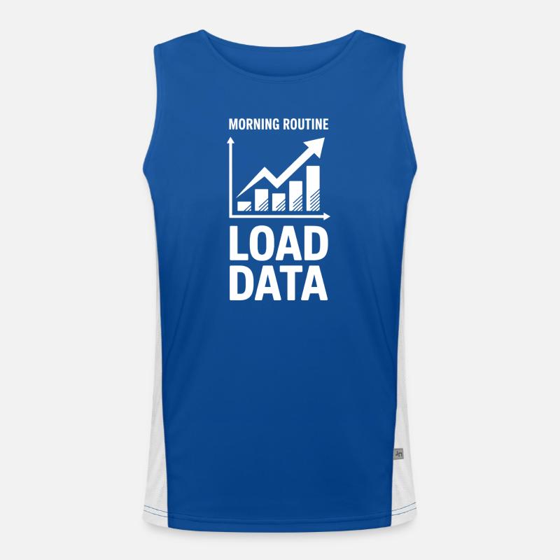 Data Analyst Saying Funny Data Analyst Gift Men's Functional Contrast Tank Top 