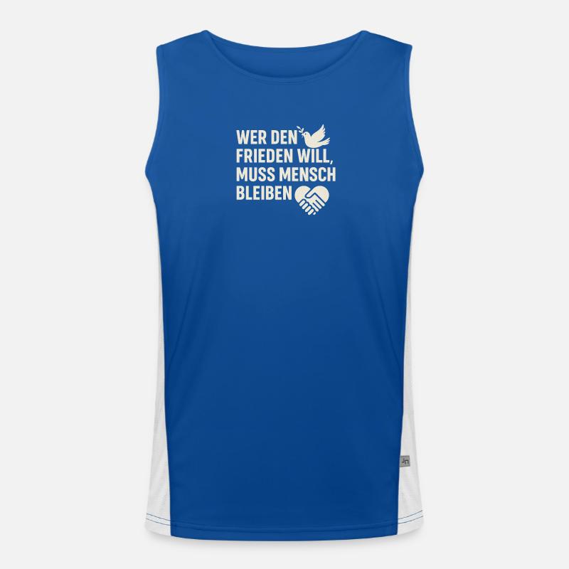 Peace & Humanity Men's Functional Contrast Tank Top 