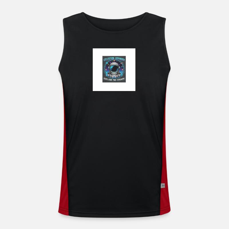 Celestial Voyager Explore Cosmos Men's Functional Contrast Tank Top 
