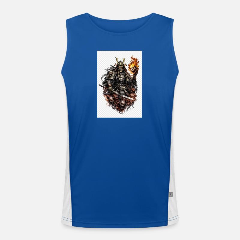 Flameskull Samurai Men's Functional Contrast Tank Top 