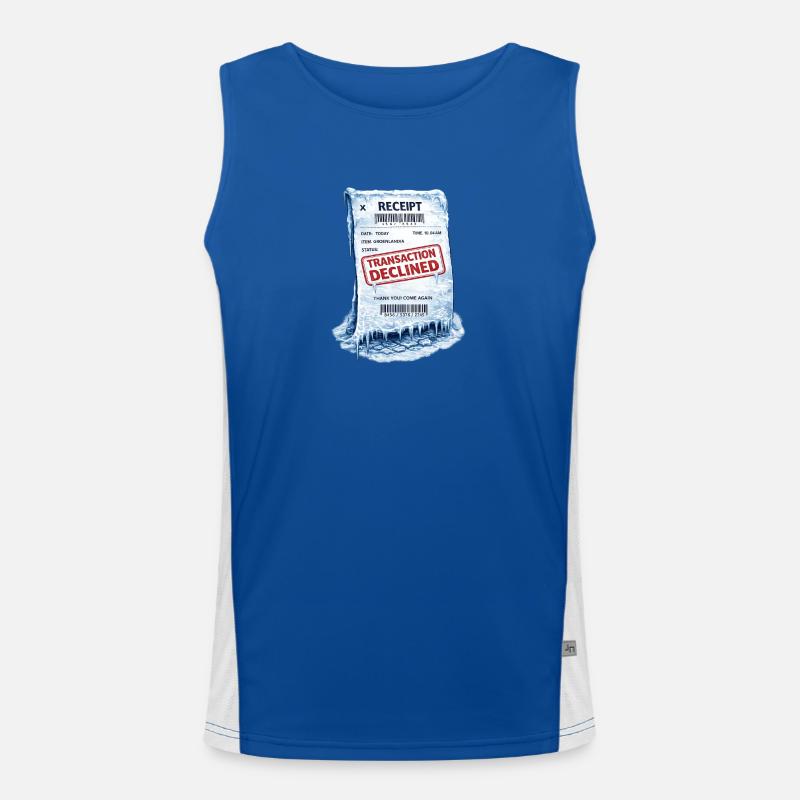 Frozen Receipt: Declined Transaction Men's Functional Contrast Tank Top 