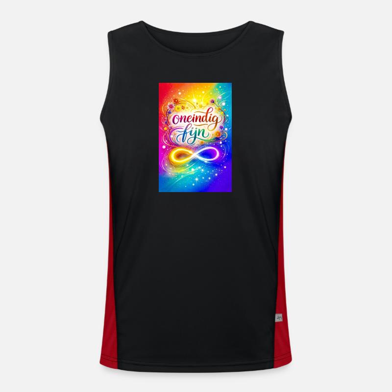 Unendlich feines farbenfrohes Design Funktionelles Kontrast-Tank Top für Männer 