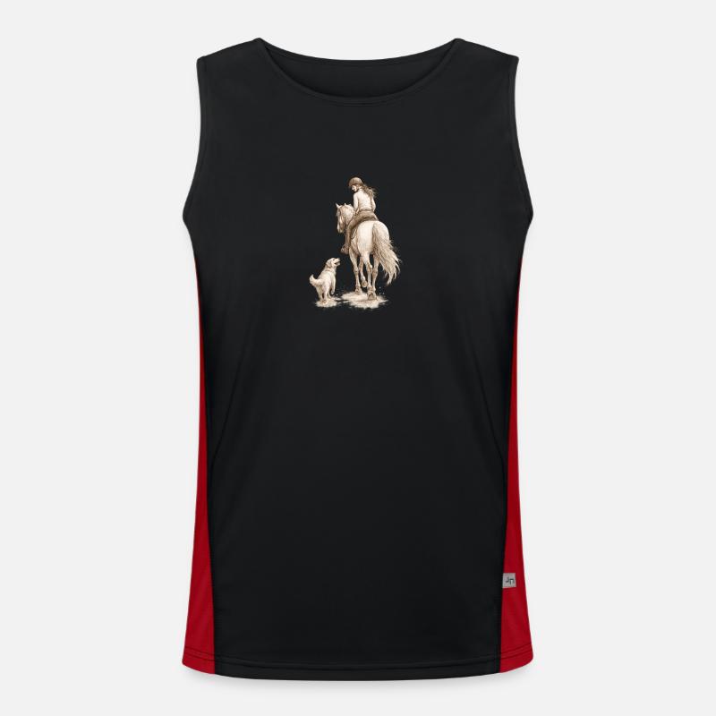 side by side Men's Functional Contrast Tank Top 
