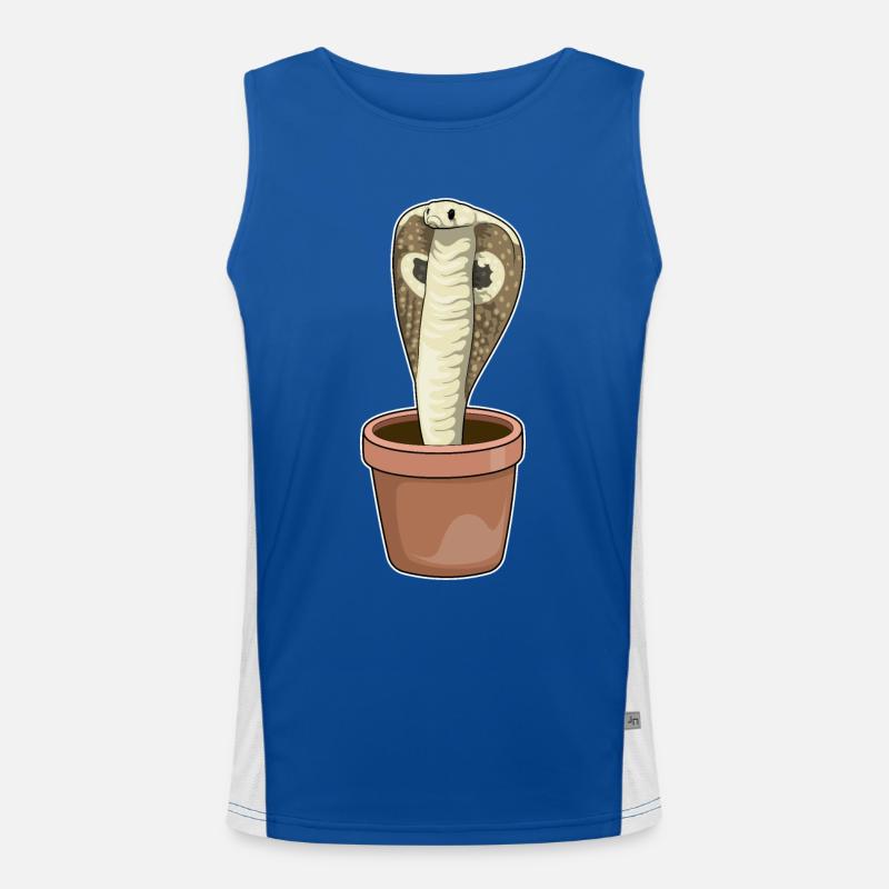 Pot de fleurs de serpent Débardeur respirant contrasté Homme 