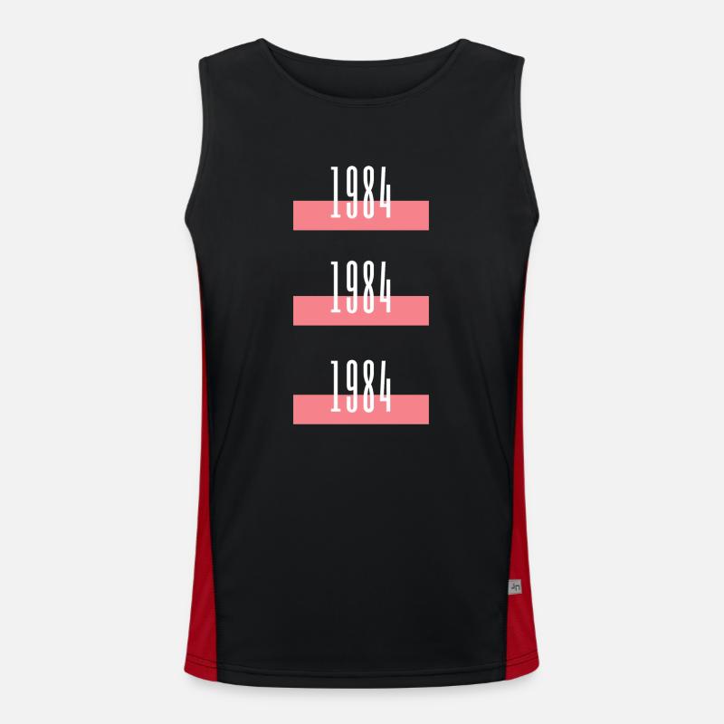 1984 Funktionelles Kontrast-Tank Top für Männer 