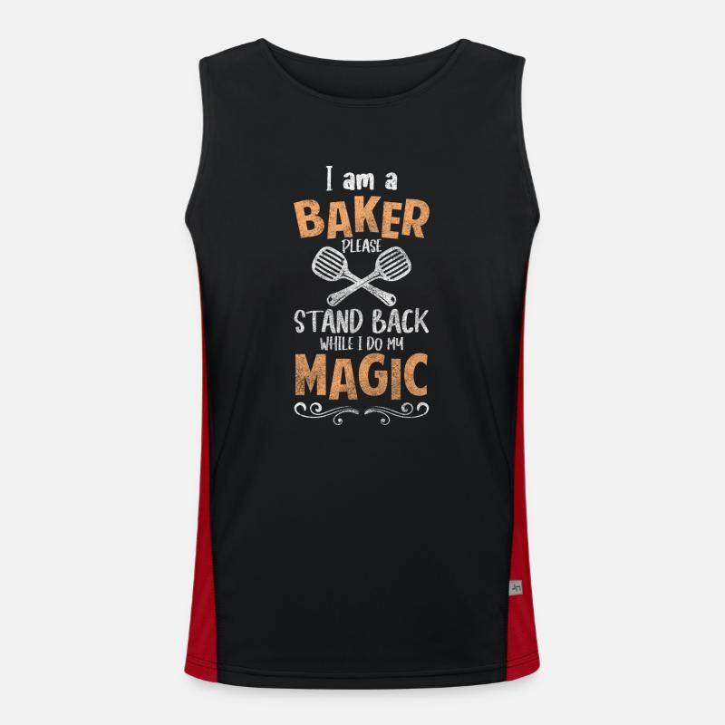 Bäckerei Muffin Funktionelles Kontrast-Tank Top für Männer 