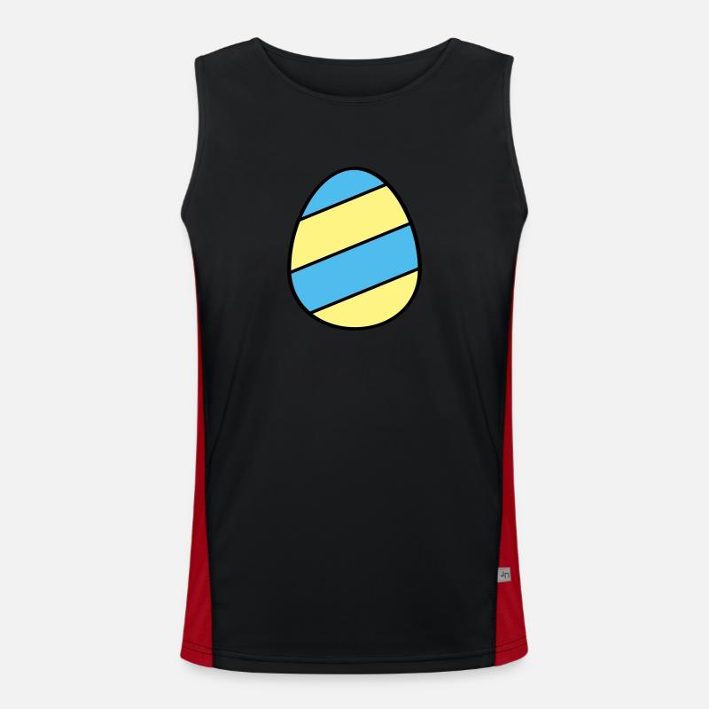 Oeuf de Pâques rayé Débardeur respirant contrasté Homme 