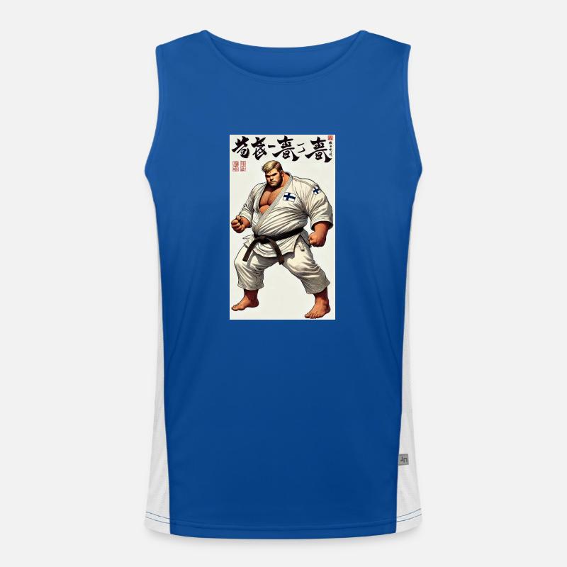 Finnisches Karate MASTER Funktionelles Kontrast-Tank Top für Männer 
