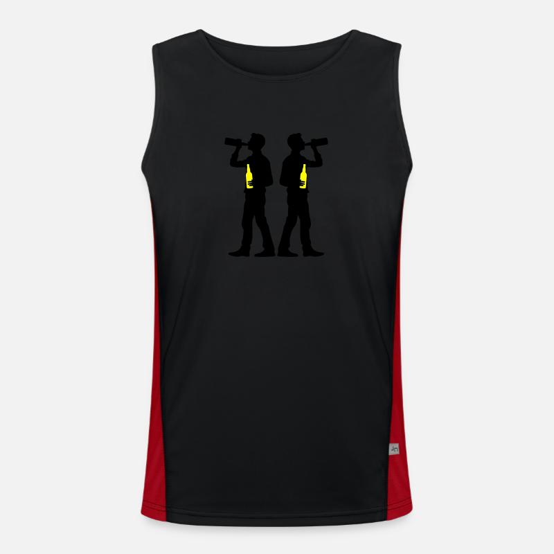 Drinker Beer Men's Functional Contrast Tank Top 