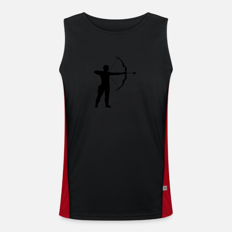 Silhouette de sport de tir à l’arc Débardeur respirant contrasté Homme 