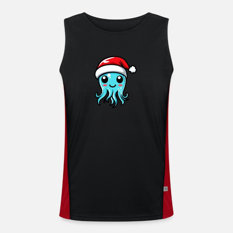 Méduse Noël mignon Débardeur respirant contrasté Homme 