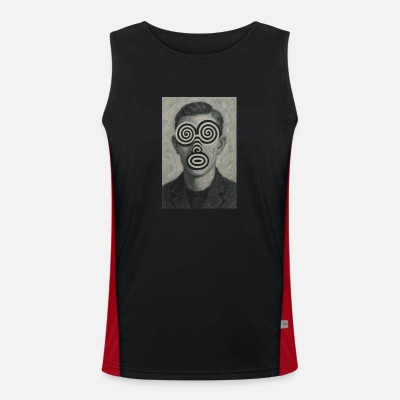 Illusion d’optique du visage Débardeur respirant contrasté Homme 