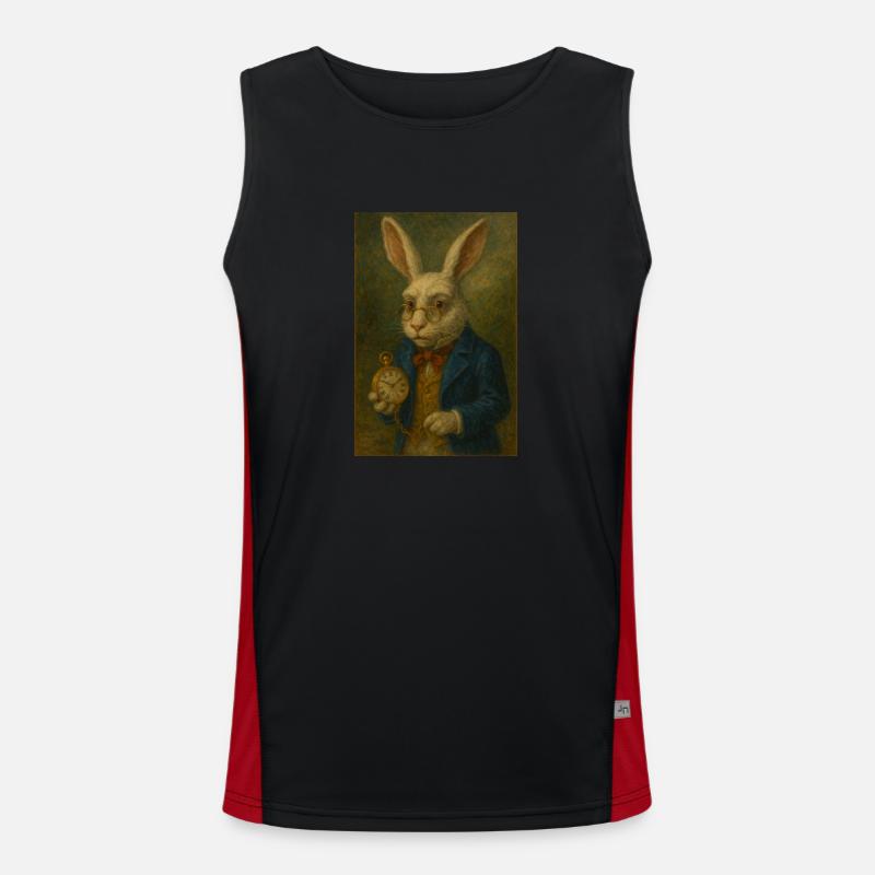 Weißer Hase Funktionelles Kontrast-Tank Top für Männer 