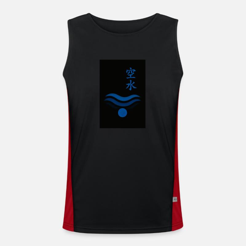 Blue Shell Funktionelles Kontrast-Tank Top für Männer 