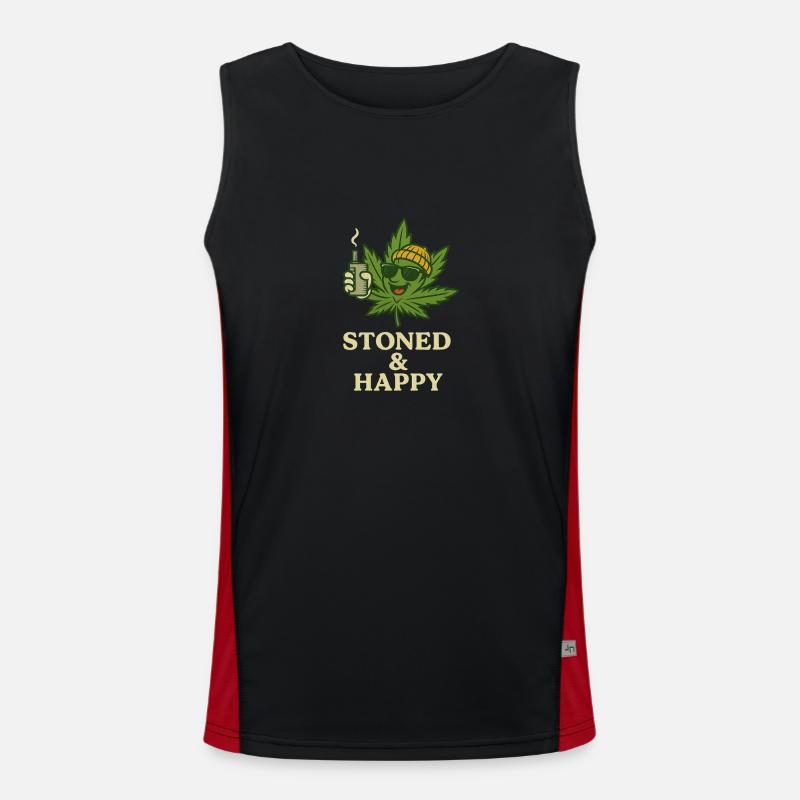 1 36 Funktionelles Kontrast-Tank Top für Männer 