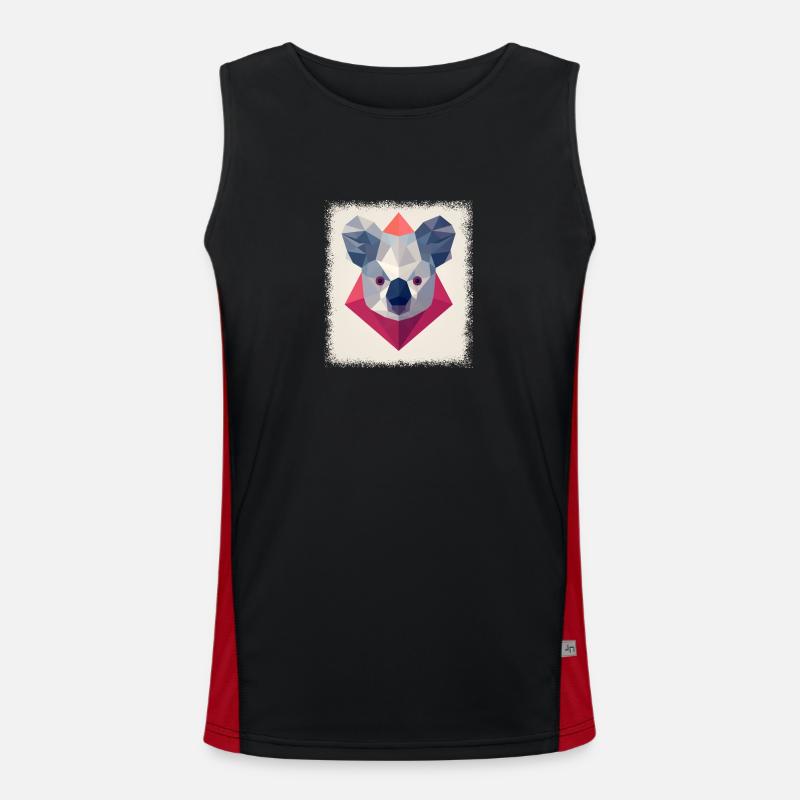 Citation amusante Bear Down Under Camisa Para Dormir Débardeur respirant contrasté Homme 