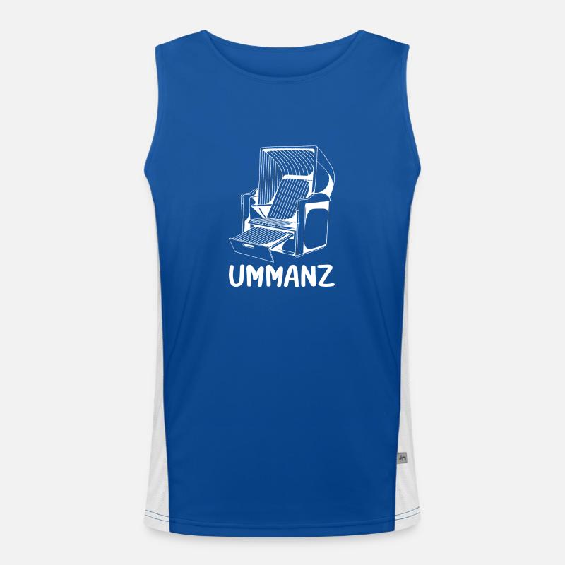 UMMANZ STRANDKORB Funktionelles Kontrast-Tank Top für Männer 