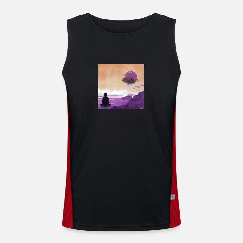 JD Star Artwork No.7 Funktionelles Kontrast-Tank Top für Männer 