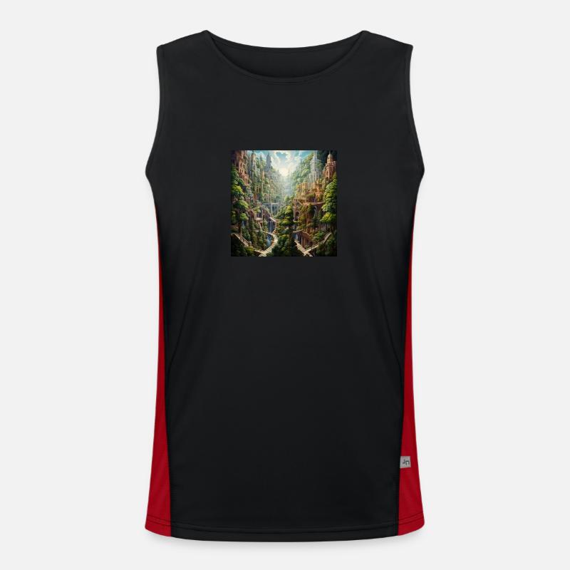 Babylon-Tal Funktionelles Kontrast-Tank Top für Männer 