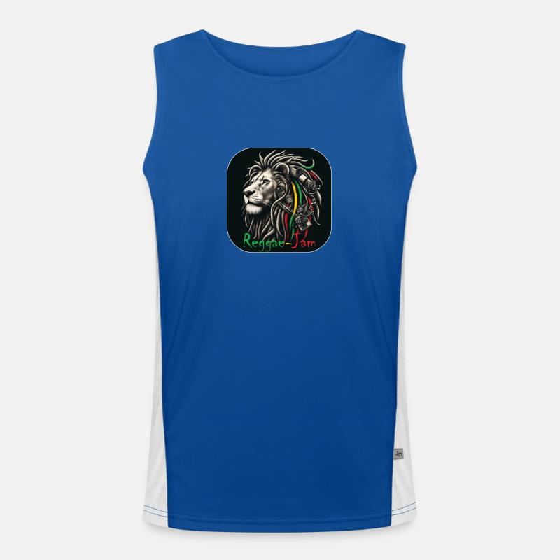 Reggae-Jam Funktionelles Kontrast-Tank Top für Männer 