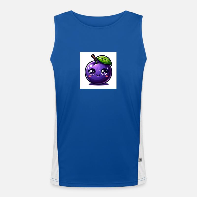 Plum purple Men's Functional Contrast Tank Top 