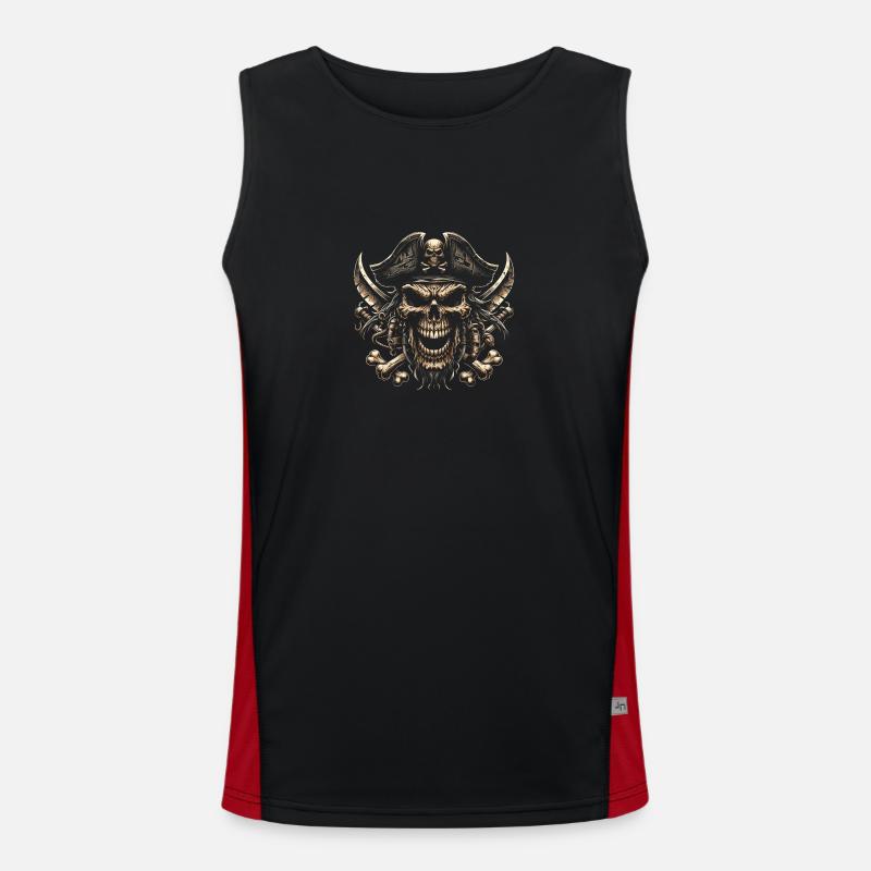 Skrupelloser Plünderer Funktionelles Kontrast-Tank Top für Männer 