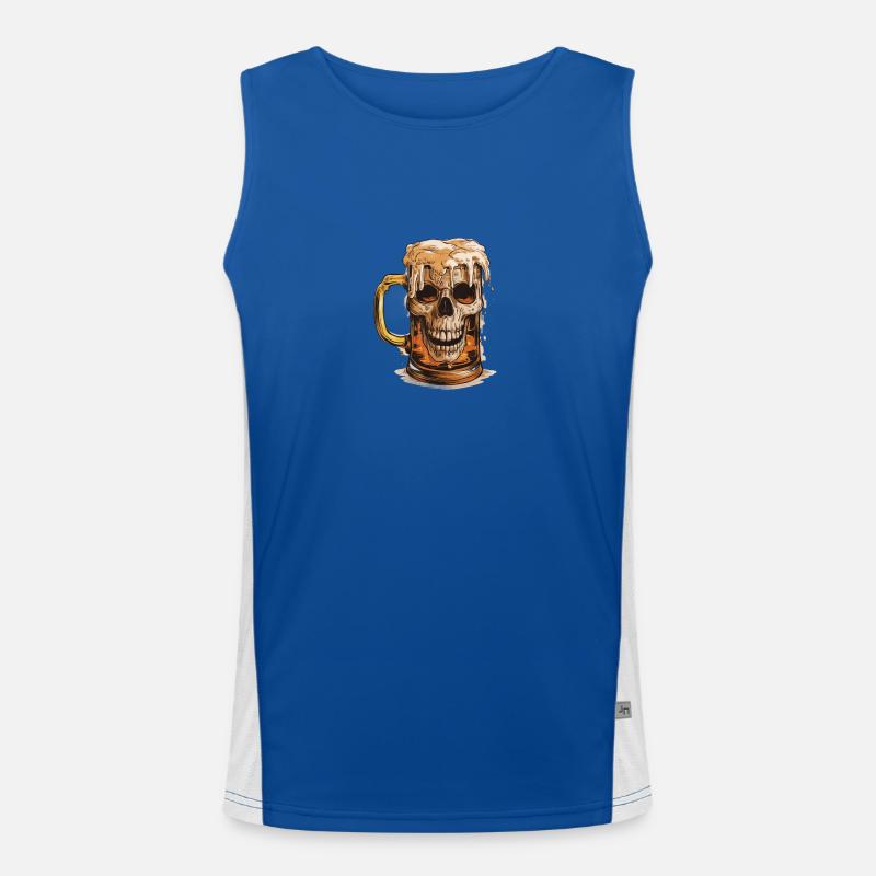 Bier Geschenk Funktionelles Kontrast-Tank Top für Männer 