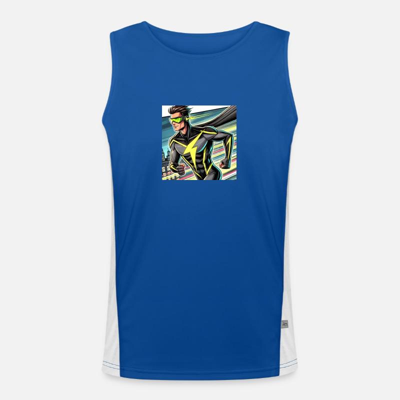 Superheld Funktionelles Kontrast-Tank Top für Männer 