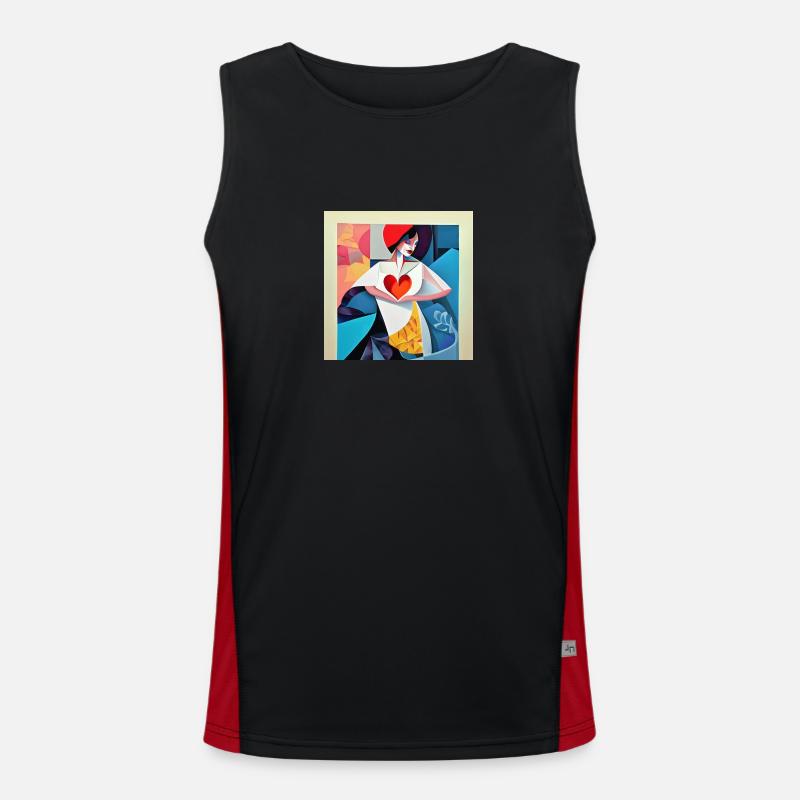 Pretending Men's Functional Contrast Tank Top 