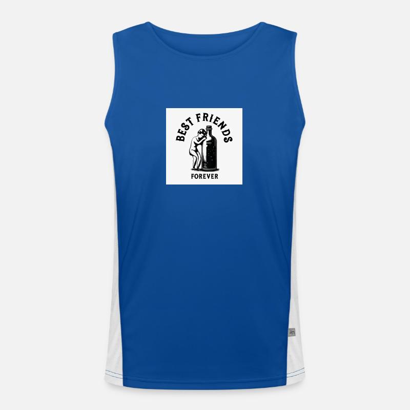 Bff Funktionelles Kontrast-Tank Top für Männer 