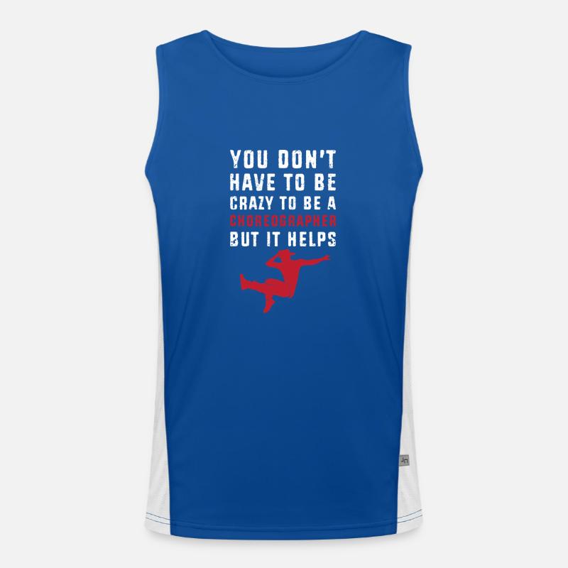 Tänzerin Funktionelles Kontrast-Tank Top für Männer 