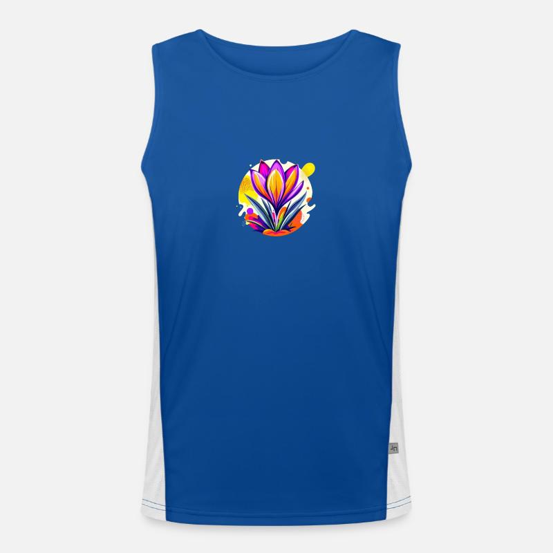 Crocus Funktionelles Kontrast-Tank Top für Männer 