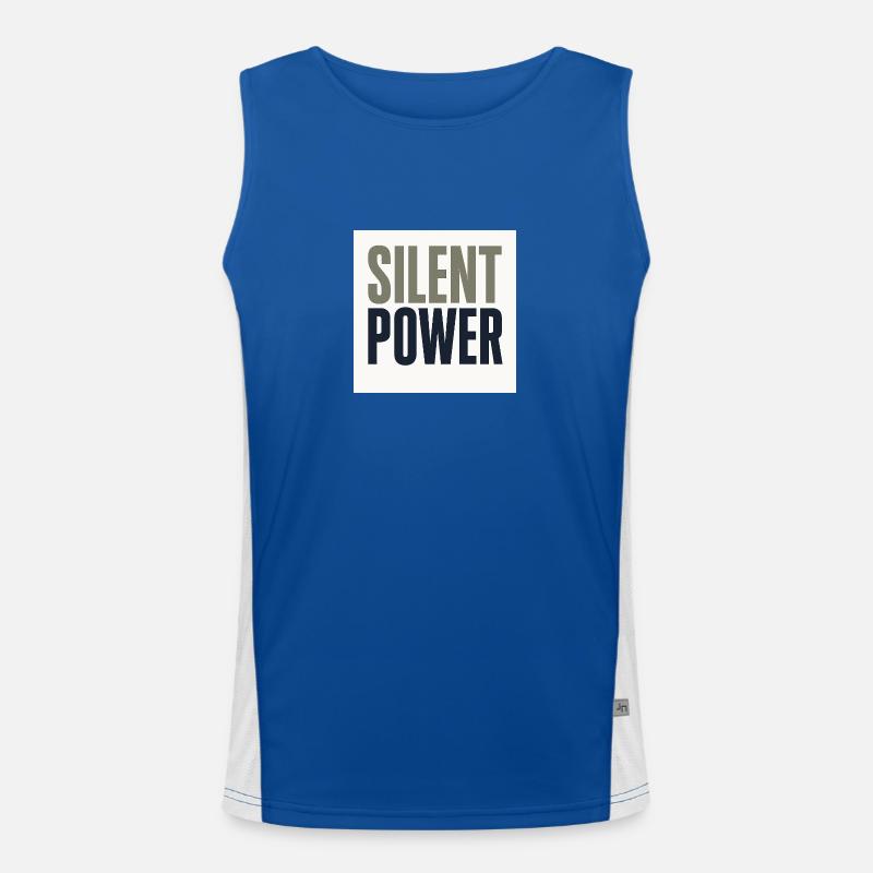 Silent Power – La Force Tranquille Débardeur respirant contrasté Homme 