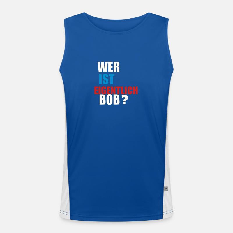 Who is Bob? Men's Functional Contrast Tank Top 