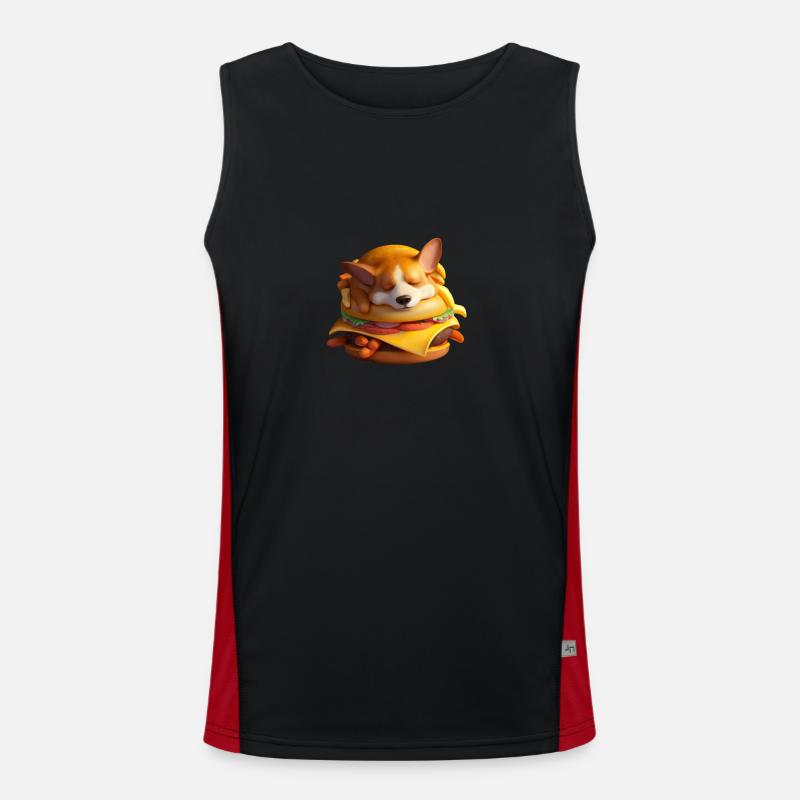 mjam mjam jam Funktionelles Kontrast-Tank Top für Männer 