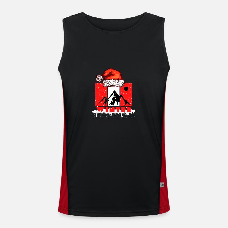 winter Funktionelles Kontrast-Tank Top für Männer 