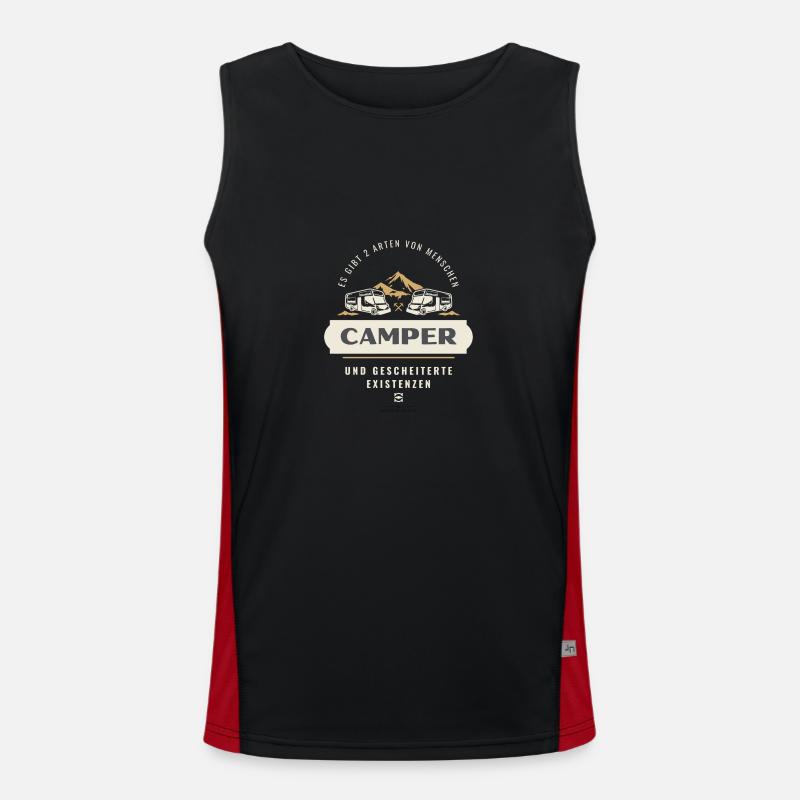 sidback unltd. - Camper sind die besten Funktionelles Kontrast-Tank Top für Männer 