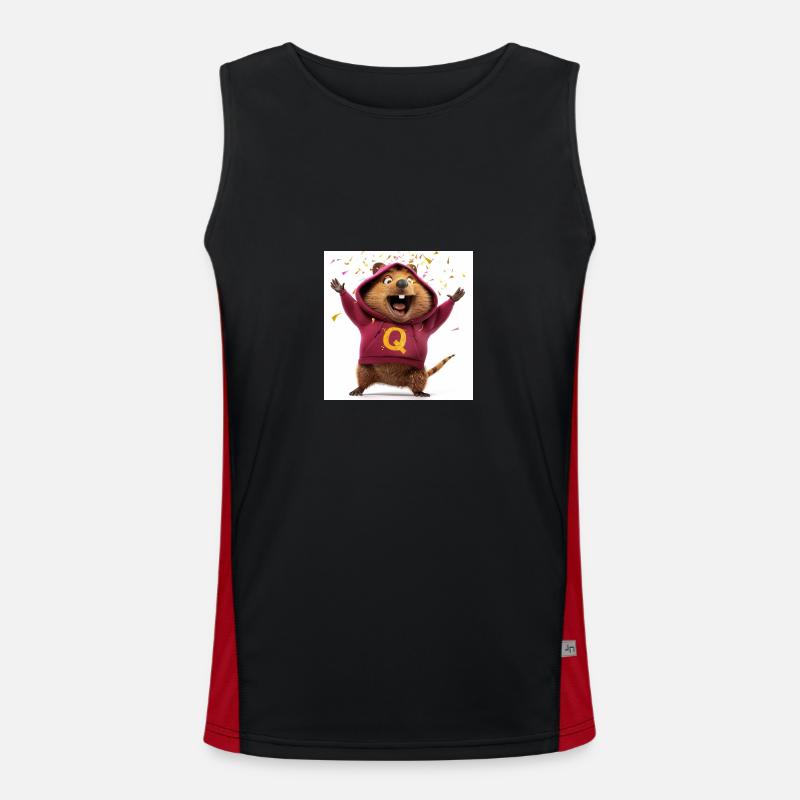 Quilson der Quilmeme Funktionelles Kontrast-Tank Top für Männer 