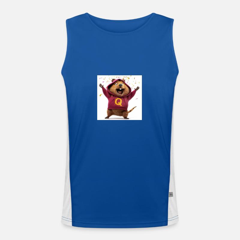 Quilson der Quilmeme Funktionelles Kontrast-Tank Top für Männer 