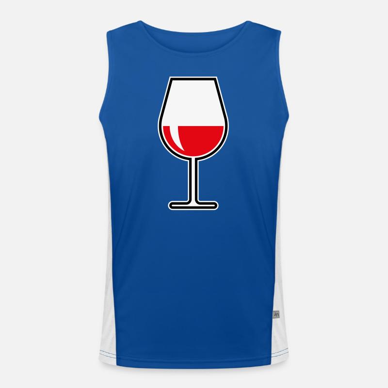 XRot Und Gut (Bauchig / 3) Funktionelles Kontrast-Tank Top für Männer 