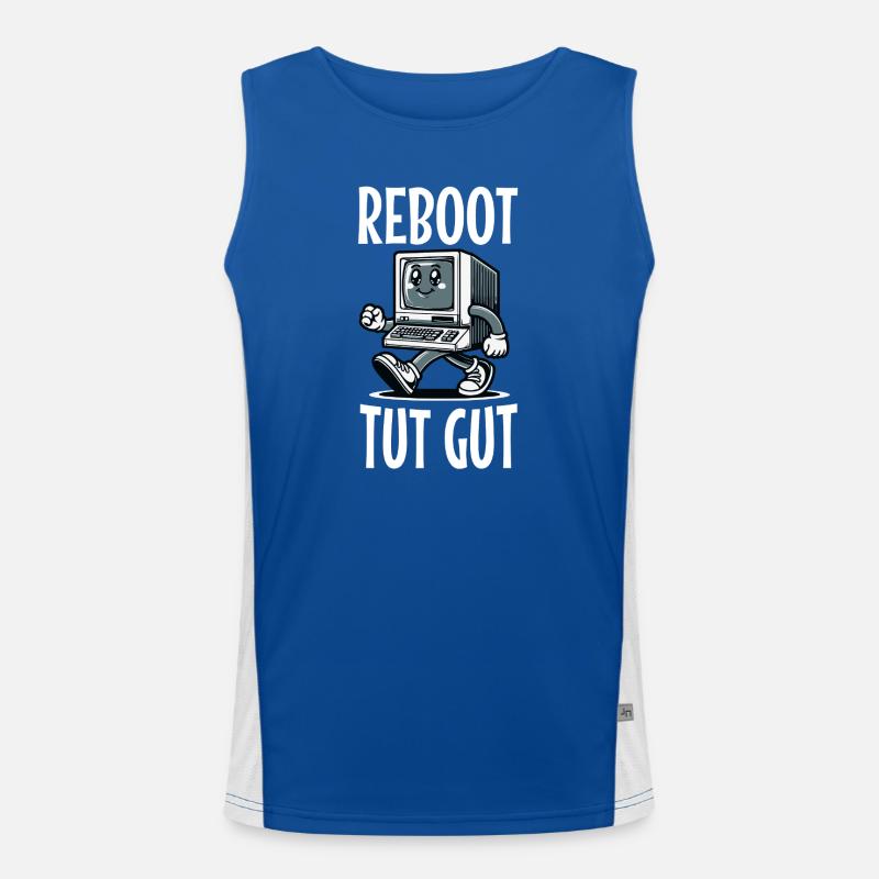 Reboot Tut Gut Administrator Funktionelles Kontrast-Tank Top für Männer 