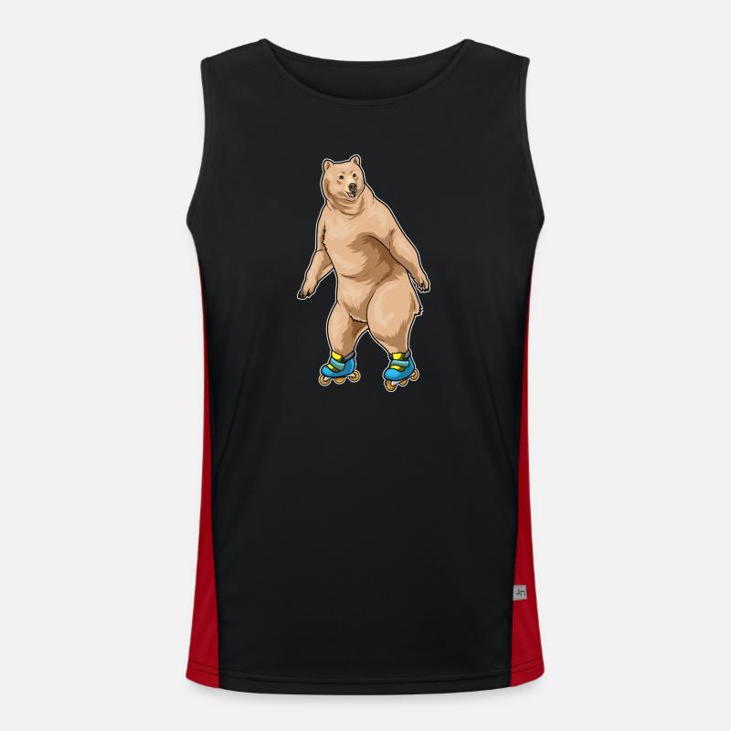 Bär Inline skating Inline skates - Men's Functional Contrast Tank Top  - black/red