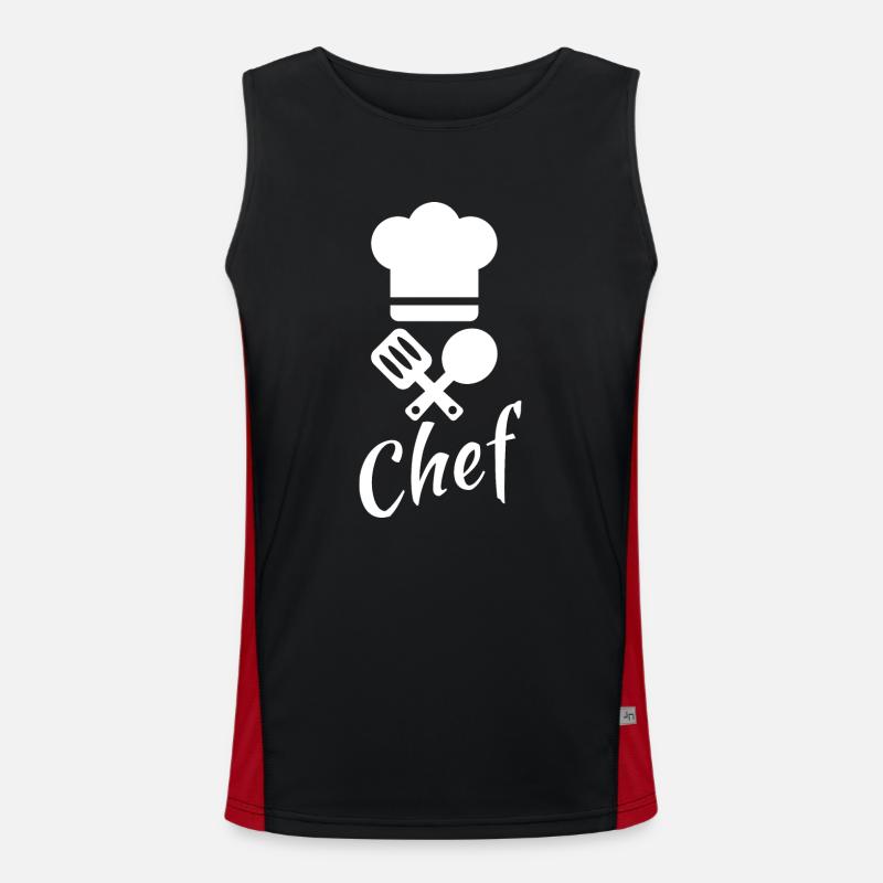 Chef cuisinier Débardeur respirant contrasté Homme 