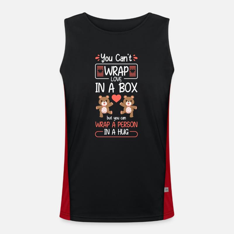 Teddy Kind Kind Funktionelles Kontrast-Tank Top für Männer 