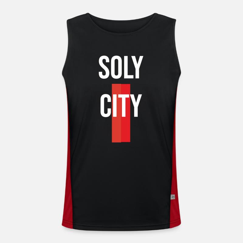 Soly City Solothurn Funktionelles Kontrast-Tank Top für Männer 