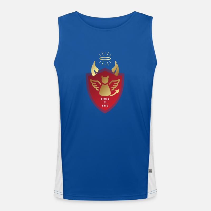 DÄMON UND ENGEL Funktionelles Kontrast-Tank Top für Männer 