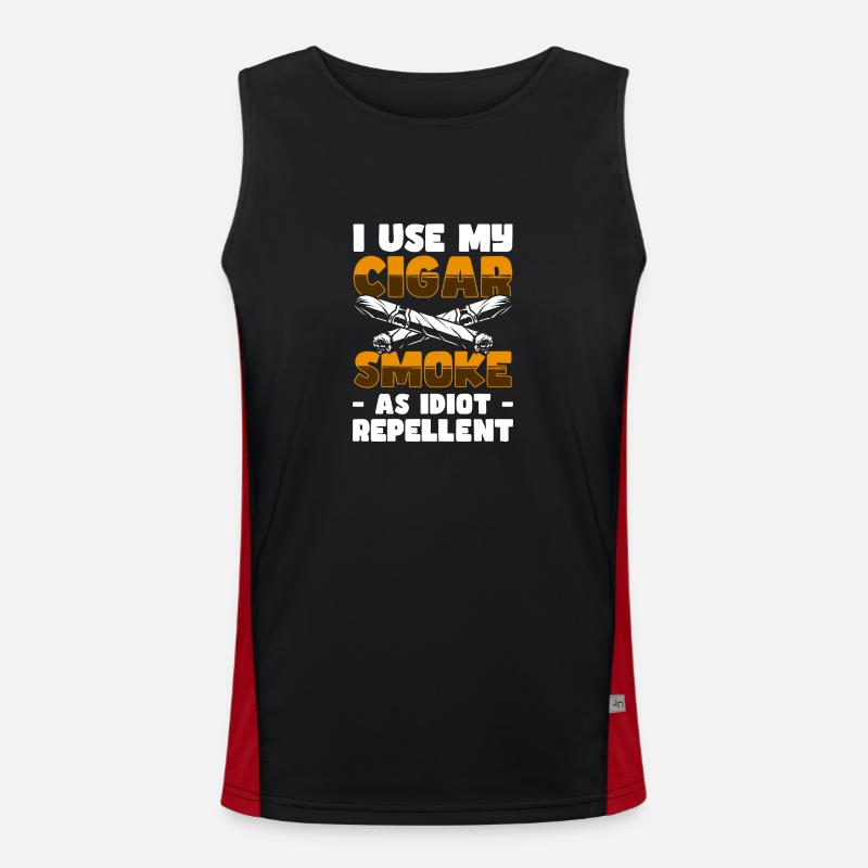 Rauchen Kippe Cool Funktionelles Kontrast-Tank Top für Männer 